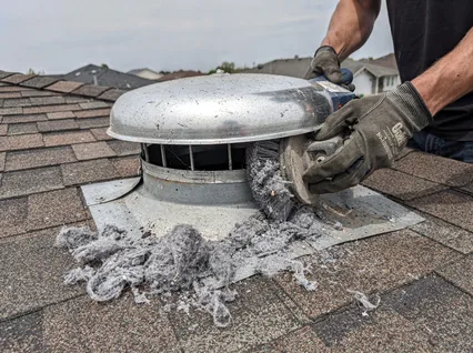 Cleaning Dryer Vent On Roof in Jacksonville