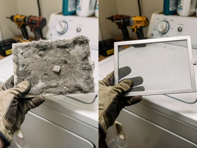 Professional lint trap cleaning by Jacksonville Dryer Vent Cleaning in Jacksonville