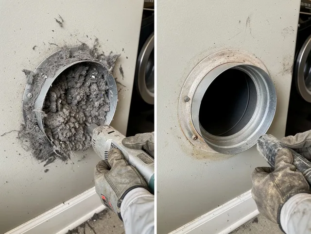 Professional clogged vent cleaning by Jacksonville Dryer Vent Cleaning in Jacksonville
