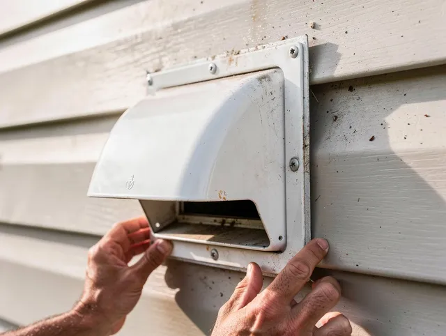Jacksonville Dryer Vent Cleaning technician delivering thorough residential dryer vent cleaning service in Jacksonville